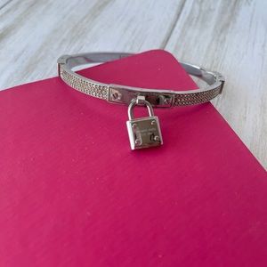 Michael Kors silver plated bangle bracelet